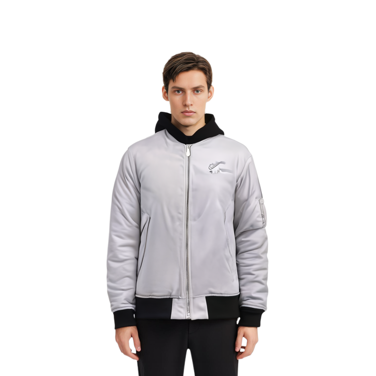 Nike Colorblock Logo Full-Zip Jacket Gray DV9892-012 圖 5