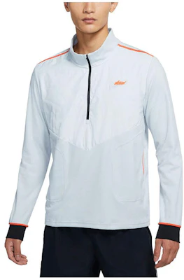 Nike 拼接 Logo 半拉鍊長袖運動衫 灰藍色 - 時尚款 DD6764-097 Buy Nike 拼接 Logo 半拉鍊長袖運動衫 灰藍色 - 時尚款 DD6764-097