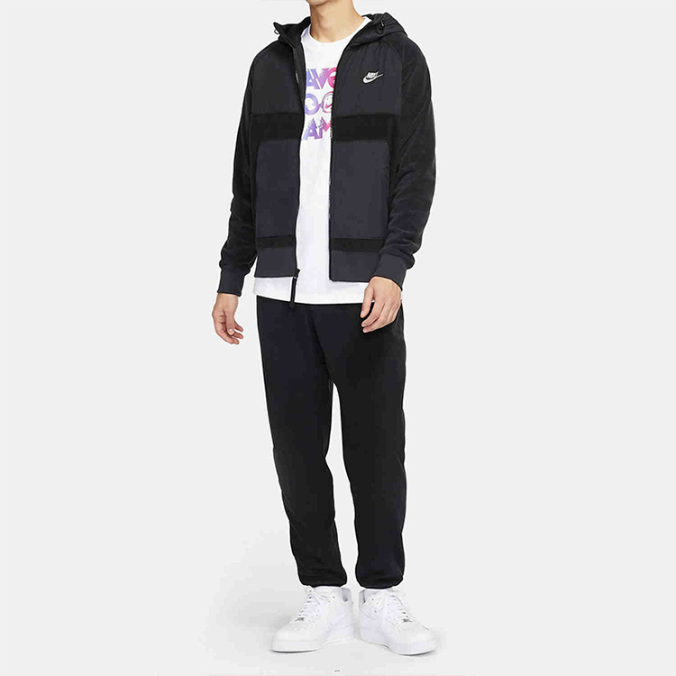 Nike Colorblock Patchwork Hooded Jacket DJ4139-010 圖 4