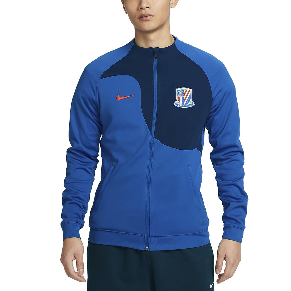 Nike Colorblock Stand Collar Casual Jacket Blue HF0687-497 圖 4