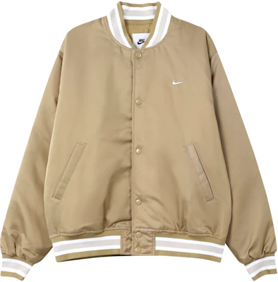 Nike Colorblock Waterproof Khaki Baseball Collar Jacket DX0659-247 Order Nike Colorblock Waterproof Khaki Baseball Collar Jacket DX0659-247