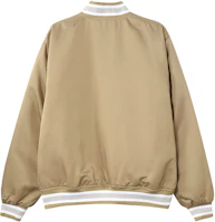 Lookbook Nike Colorblock Waterproof Khaki Baseball Collar Jacket DX0659-247