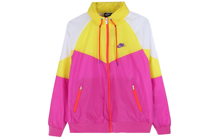 Nike Colorblock Windbreaker Jacket Yellow/Purple AR2210-623