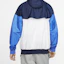 Shop Nike Colorblock Windbreaker Running Jacket Light Blue AR2192-122