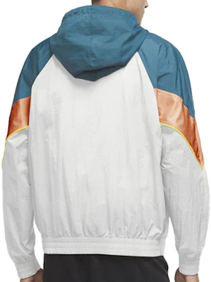 Nike Colorblock Woven Hooded Running Jacket Blue/White/Orange DC0502-301 Details for Nike Colorblock Woven Hooded Running Jacket Blue/White/Orange DC0502-301