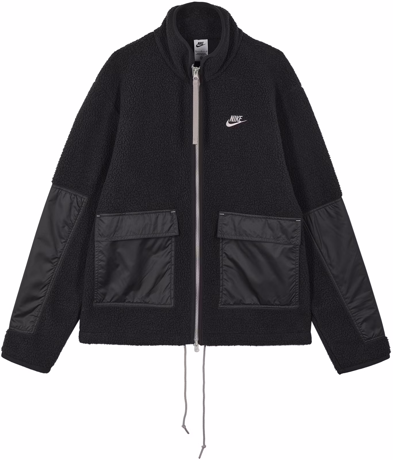 nike-contrast-logo-embroidered-fleece-high-neck-jacket-black-mens-dv-8183-010