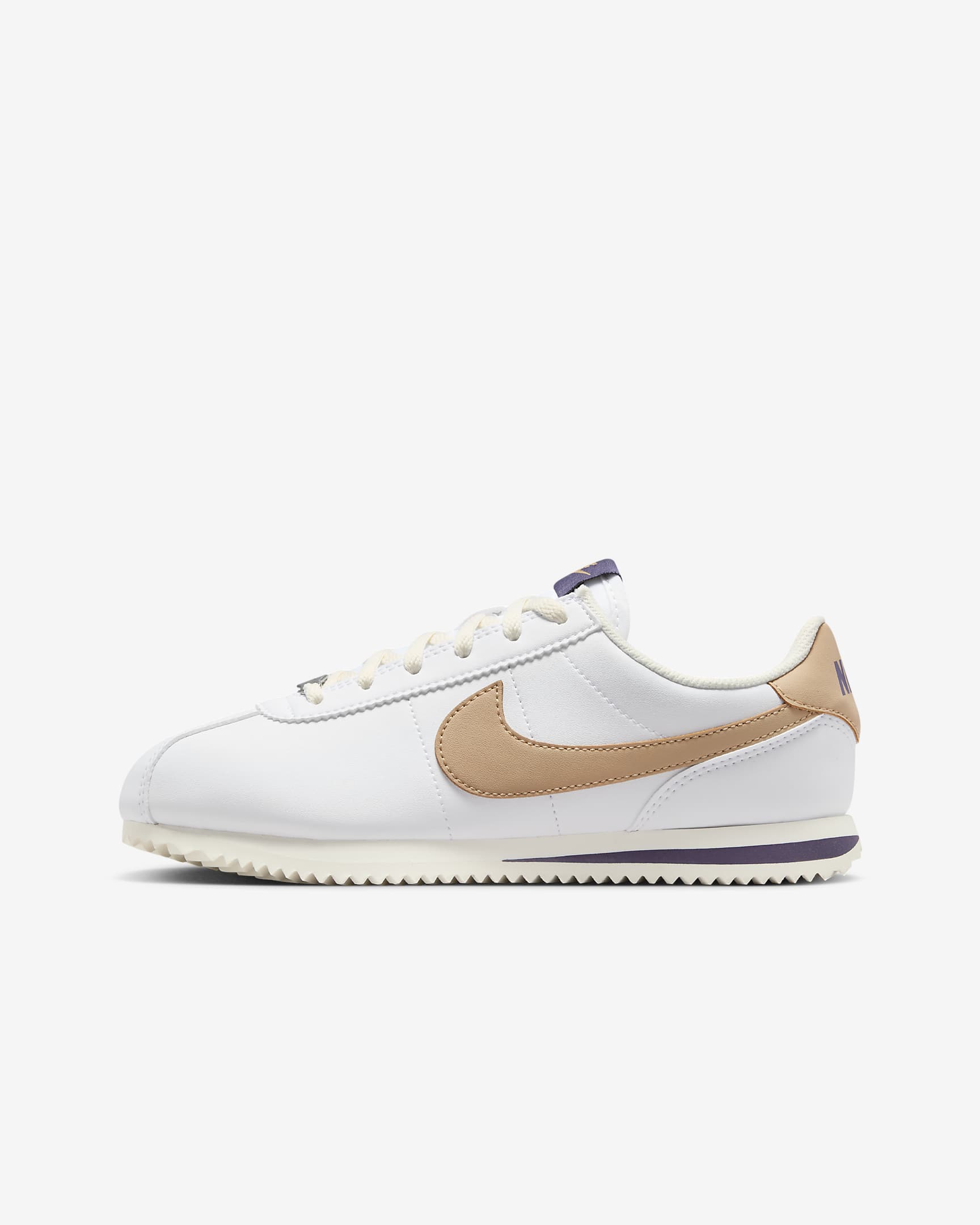 (Youth) Nike Cortez 'White Dark Raisin' DM0950-110