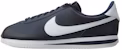 Nike Cortez Basic Leather Obsidian/Putih ‘Metallic Silver 819719-410
