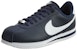 Nike Cortez Basic Leather Obsidian/Putih ‘Metallic Silver 819719-410