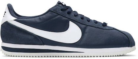 Nike Cortez Basic Nylon Obsidian White ‘Metallic Silver 819720-411 Nike Cortez Basic Nylon Obsidian White ‘Metallic Silver 819720-411