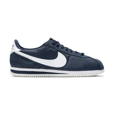 Nike Cortez Basic Nylon Obsidian White ‘Metallic Silver