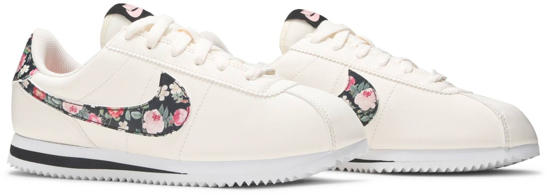 (Grade School) Nike Cortez Basic Vintage Floral 'Pale Ivory' BQ5297-100 Cheap (Grade School) Nike Cortez Basic Vintage Floral 'Pale Ivory' BQ5297-100