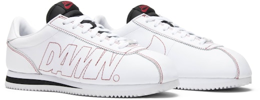 Nike Cortez Kenny 1 Kendrick Lamar Damn White Gym Red AV8255-106 Cheap Nike Cortez Kenny 1 Kendrick Lamar Damn White Gym Red AV8255-106