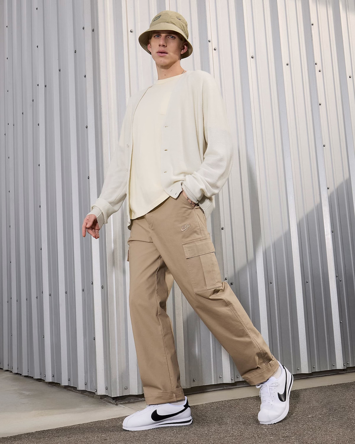 Nike Cortez Leather 'White Black'