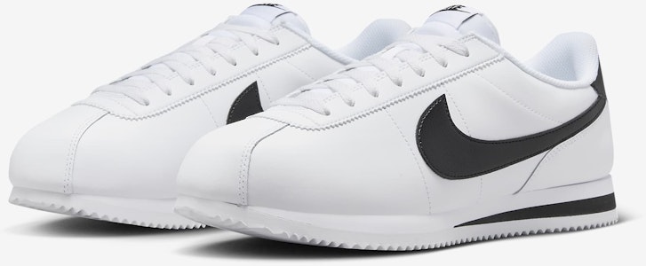 Nike Cortez de Cuero 'Blanco Negro' DM4044-105 Details for Nike Cortez de Cuero 'Blanco Negro' DM4044-105