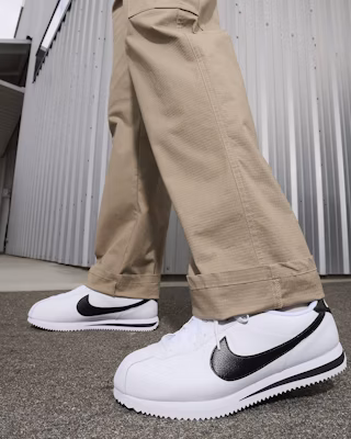Nike Cortez 皮革「白黑」 DM4044-105 2