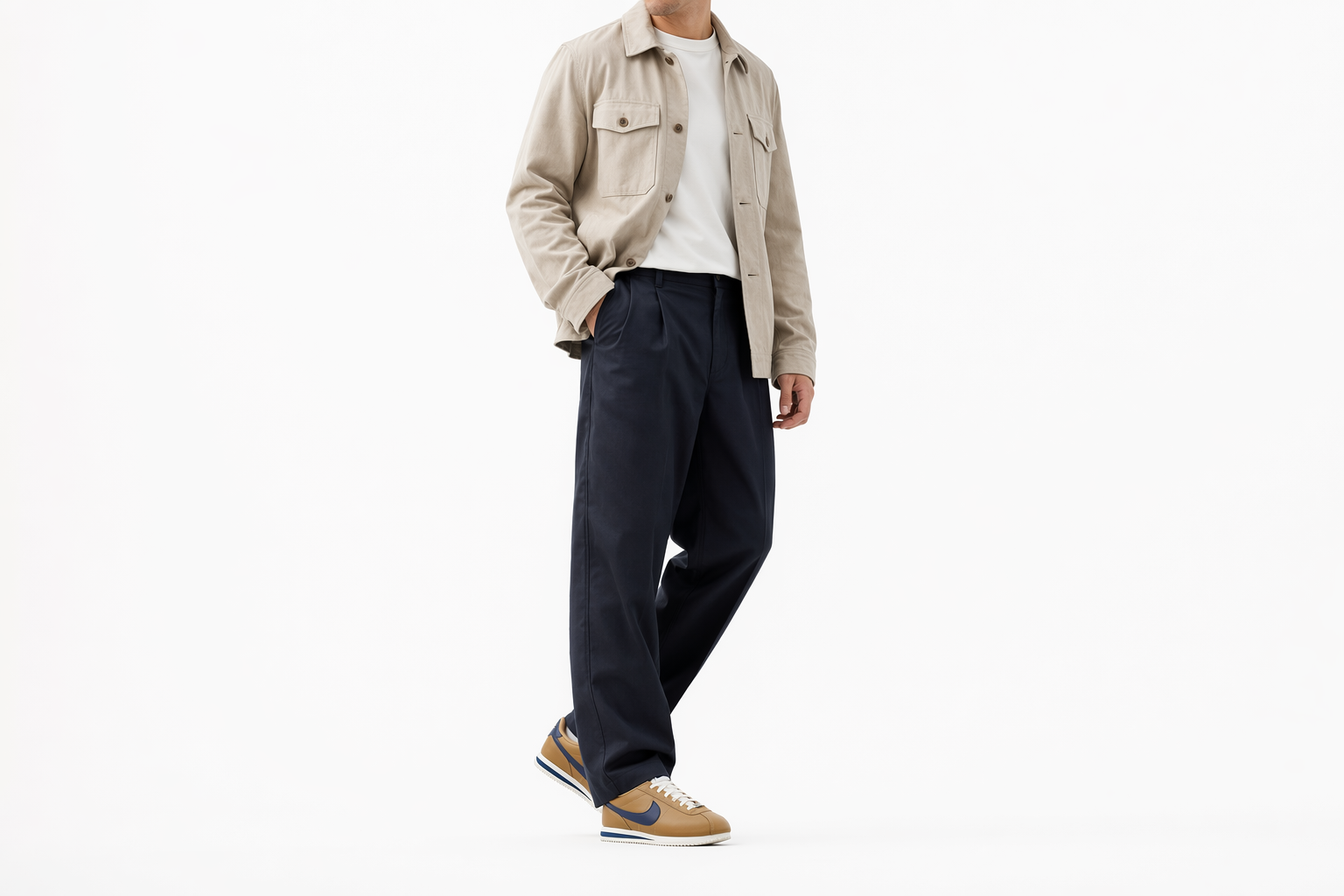 Order Nike Cortez 皮革款式 Philbert/米色/午夜藍 DM4044-201