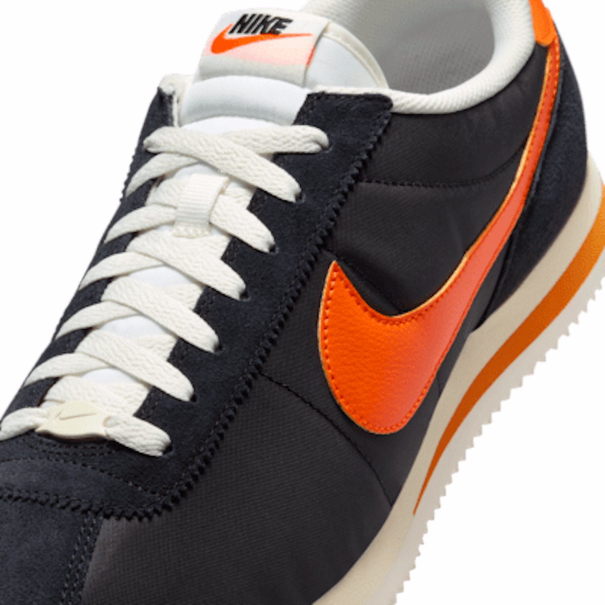 Nike Cortez TXT 'Black Sail Safety Orange'