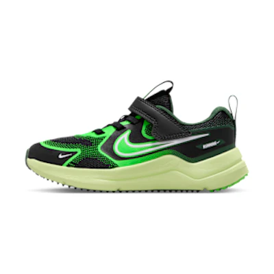 (Youth) Nike Cosmic RNNR Black/Light Liquid Lime/Fur/White