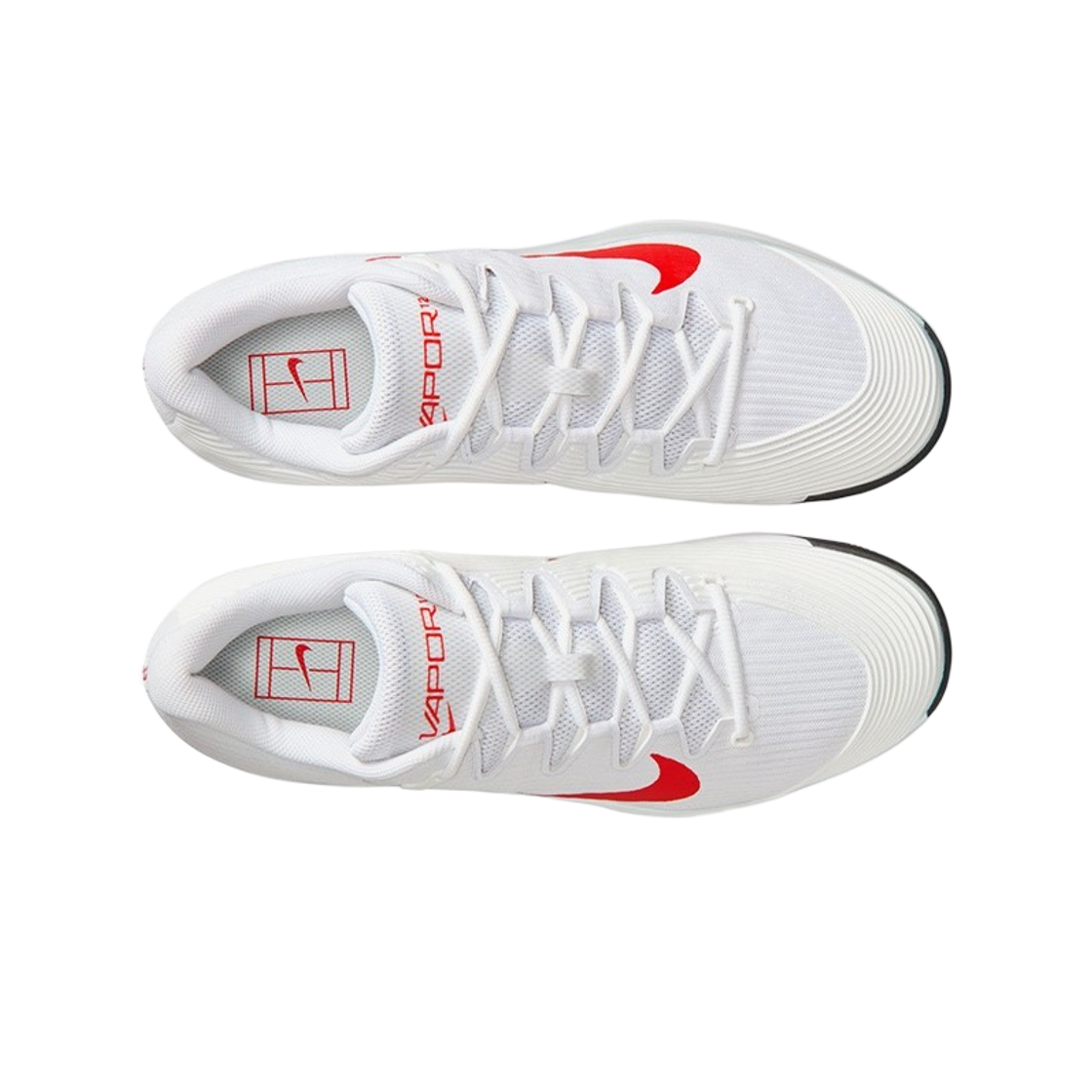Order Nike Court Air Zoom Vapor 12 HC Blanco Platino Puro Rojo Claro FV5552-109