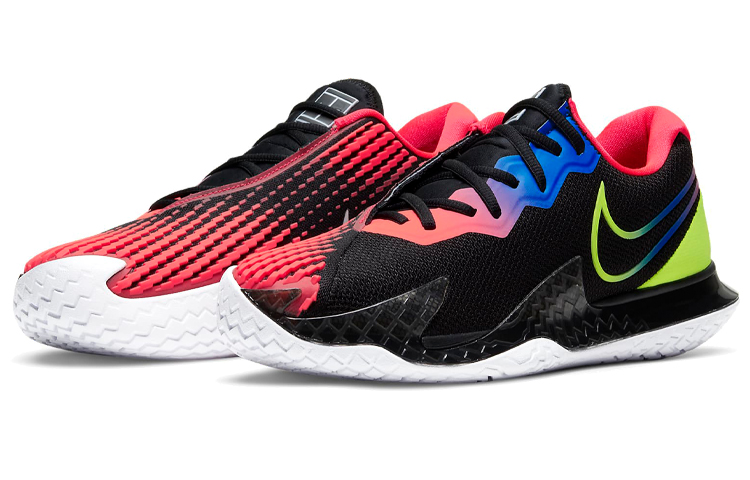 Lookbook 耐克Court Air Zoom Vapor Cage 4 '黑红蓝' CD0424-007