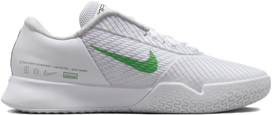 Nike Court Air Zoom Vapor Pro 2 HC 'Putih Kelly Green' DR6191-102 Order Nike Court Air Zoom Vapor Pro 2 HC 'Putih Kelly Green' DR6191-102