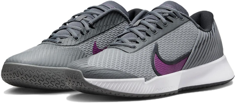 Nike Court Air Zoom Vapor Pro 2 HC Smoke Grey Dark Smoke Grey Black Sangria DR6191-006 Lookbook Nike Court Air Zoom Vapor Pro 2 HC Smoke Grey Dark Smoke Grey Black Sangria DR6191-006