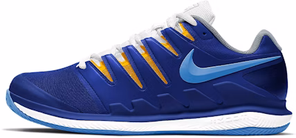 Nike Court Air Zoom Vapor X 'Blue Yellow White' AA8021-403 Nike Court Air Zoom Vapor X 'Blue Yellow White' AA8021-403