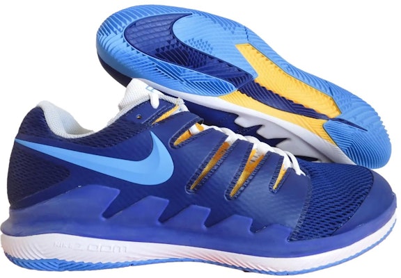 Nike Court Air Zoom Vapor X 'Biru Kuning Putih' AA8021-403 Lookbook Nike Court Air Zoom Vapor X 'Biru Kuning Putih' AA8021-403