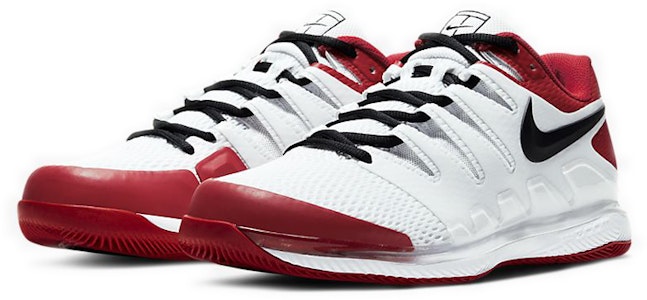 Nike Court Air Zoom Vapor X HC 'Blanco Rojo Universitario' AA8030-109 Lookbook Nike Court Air Zoom Vapor X HC 'Blanco Rojo Universitario' AA8030-109
