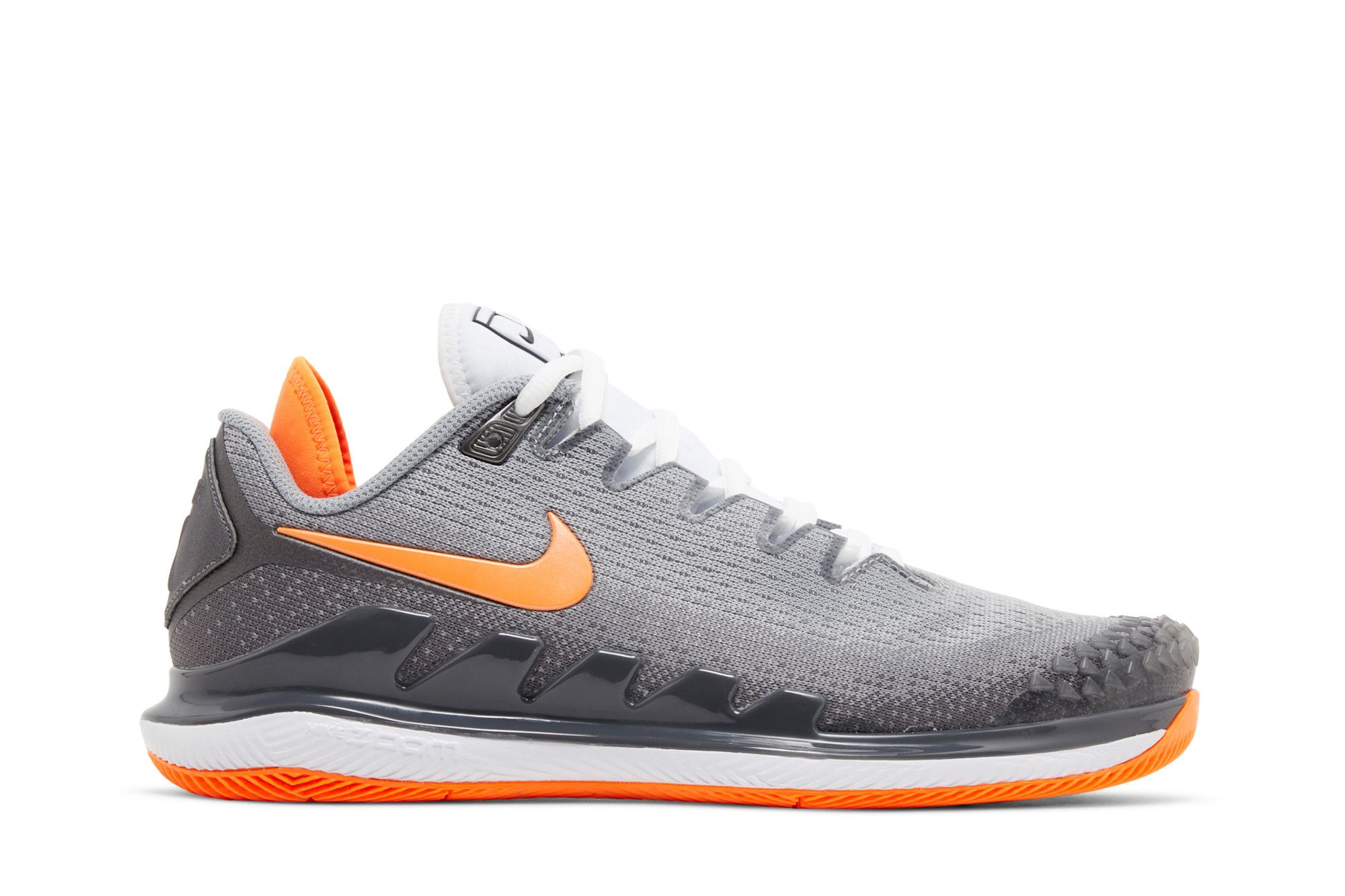 Nike Court Air Zoom Vapor X Knit HC 'Metallic Dark Grey Total Orange' AR0496-005