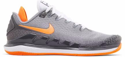 Nike Court Air Zoom Vapor X Knit HC 'Metallic Dark Grey Total Orange' AR0496-005