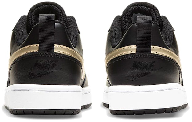(Youth) Nike Court Borough Low 2 'Black Metallic Gold Star' BQ5448-011 Purchase (Youth) Nike Court Borough Low 2 'Black Metallic Gold Star' BQ5448-011