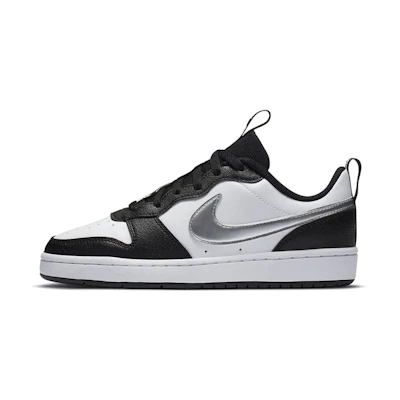 (Youth) Nike Court Borough Low 2 'Black White Silver'