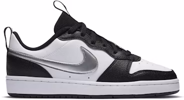 (JR) Nike Court Borough Low 2 'Hitam Putih Perak' CT3964-100 Order (JR) Nike Court Borough Low 2 'Hitam Putih Perak' CT3964-100