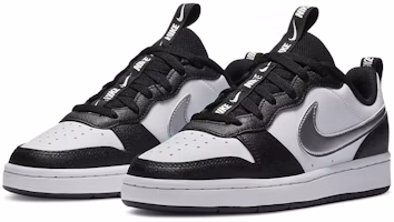 (JR) Nike Court Borough Low 2 'Hitam Putih Perak' CT3964-100 Lookbook (JR) Nike Court Borough Low 2 'Hitam Putih Perak' CT3964-100