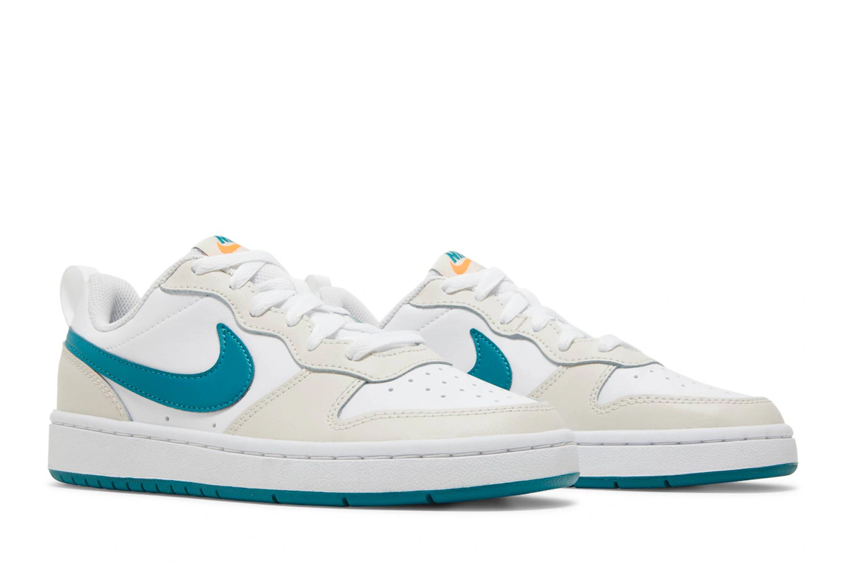 (Grade School) Nike Court Borough Low 2 'Cream Teal' BQ5448-017