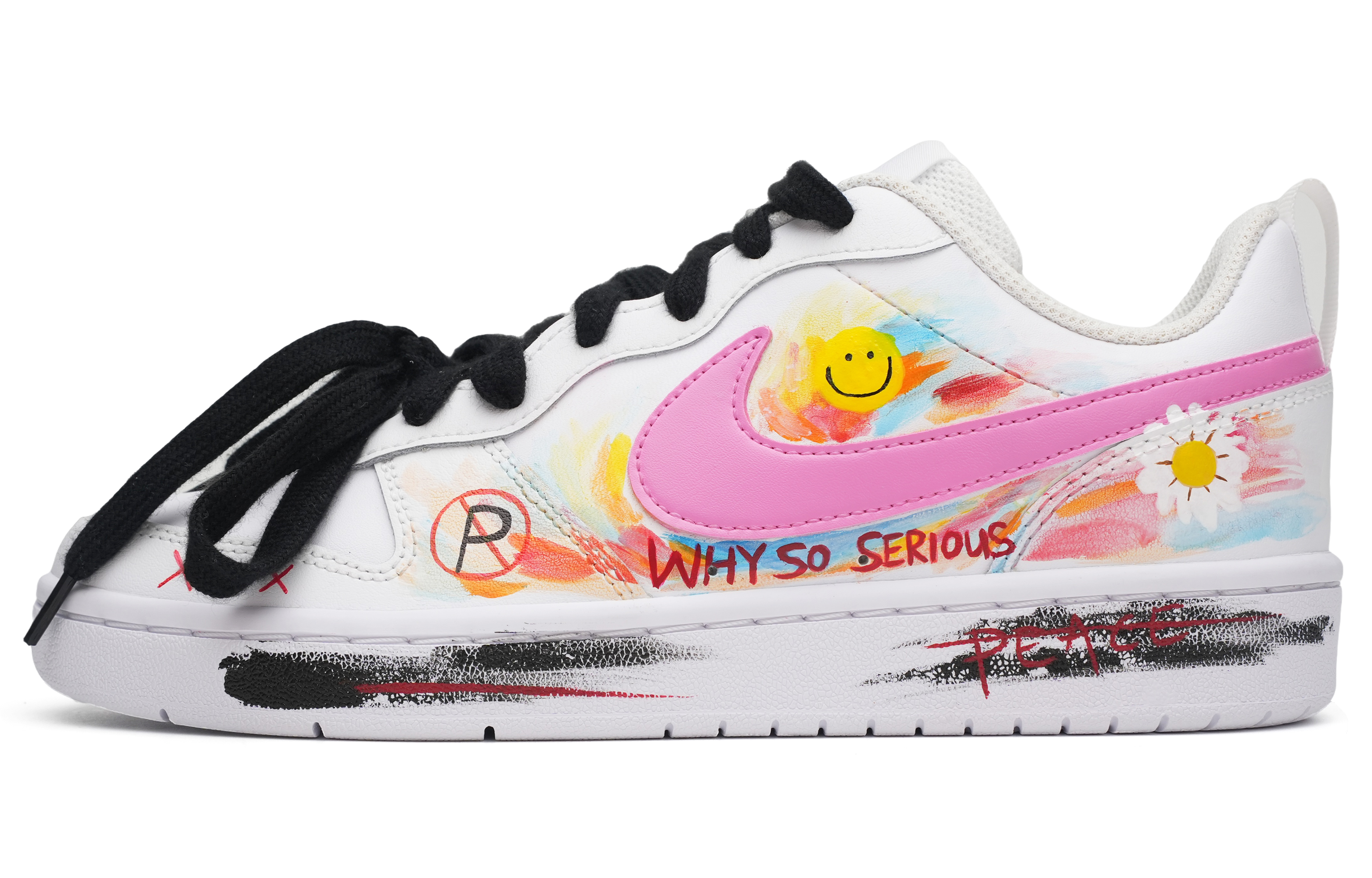 Nike Court Borough Low 2 'Daisy Smile Graffiti' BQ5448-100-466044