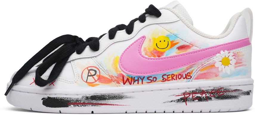 나이키 코트 버로우 로우 2 '데이지 스마일 그래피티' BQ5448-100-466044 Buy 나이키 코트 버로우 로우 2 '데이지 스마일 그래피티' BQ5448-100-466044