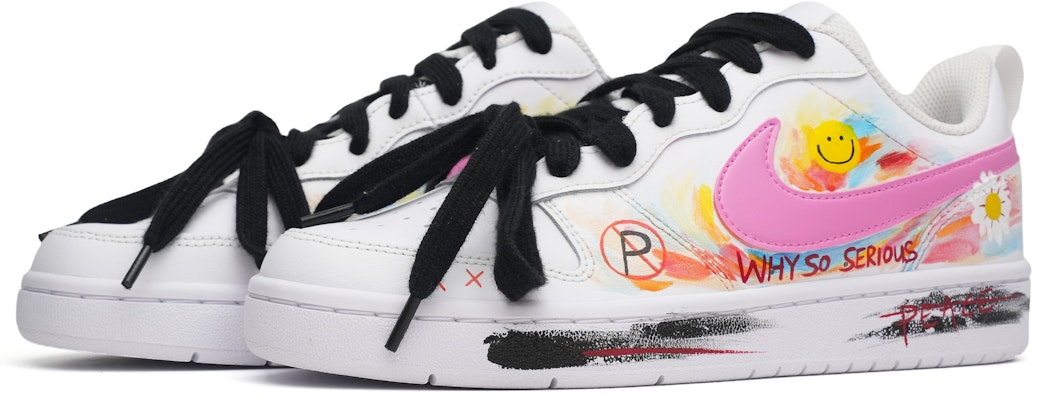 나이키 코트 버로우 로우 2 '데이지 스마일 그래피티' BQ5448-100-466044 Lookbook 나이키 코트 버로우 로우 2 '데이지 스마일 그래피티' BQ5448-100-466044