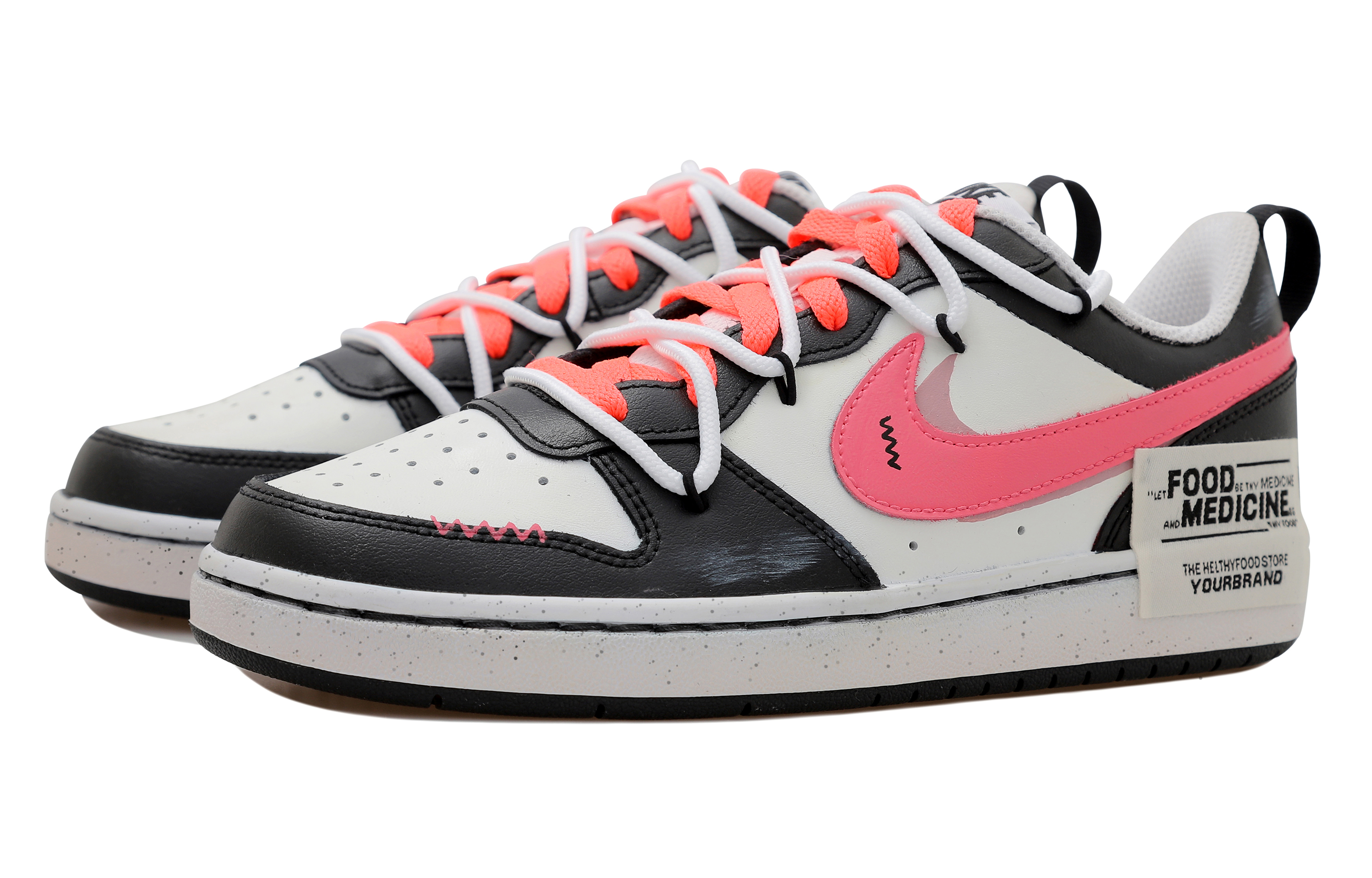 Nike Court Borough Low 2 'Deconstructed Black White' 圖 3