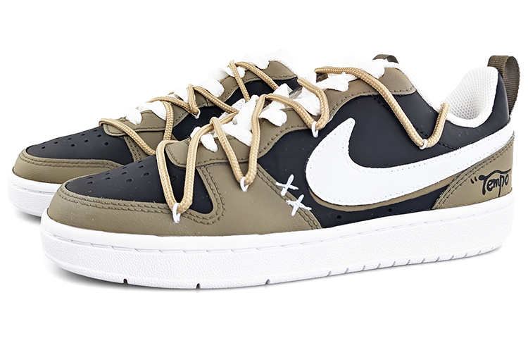 Nike Court Borough Low 2 'Deconstructed Lace - Black Brown Linen' 圖 3