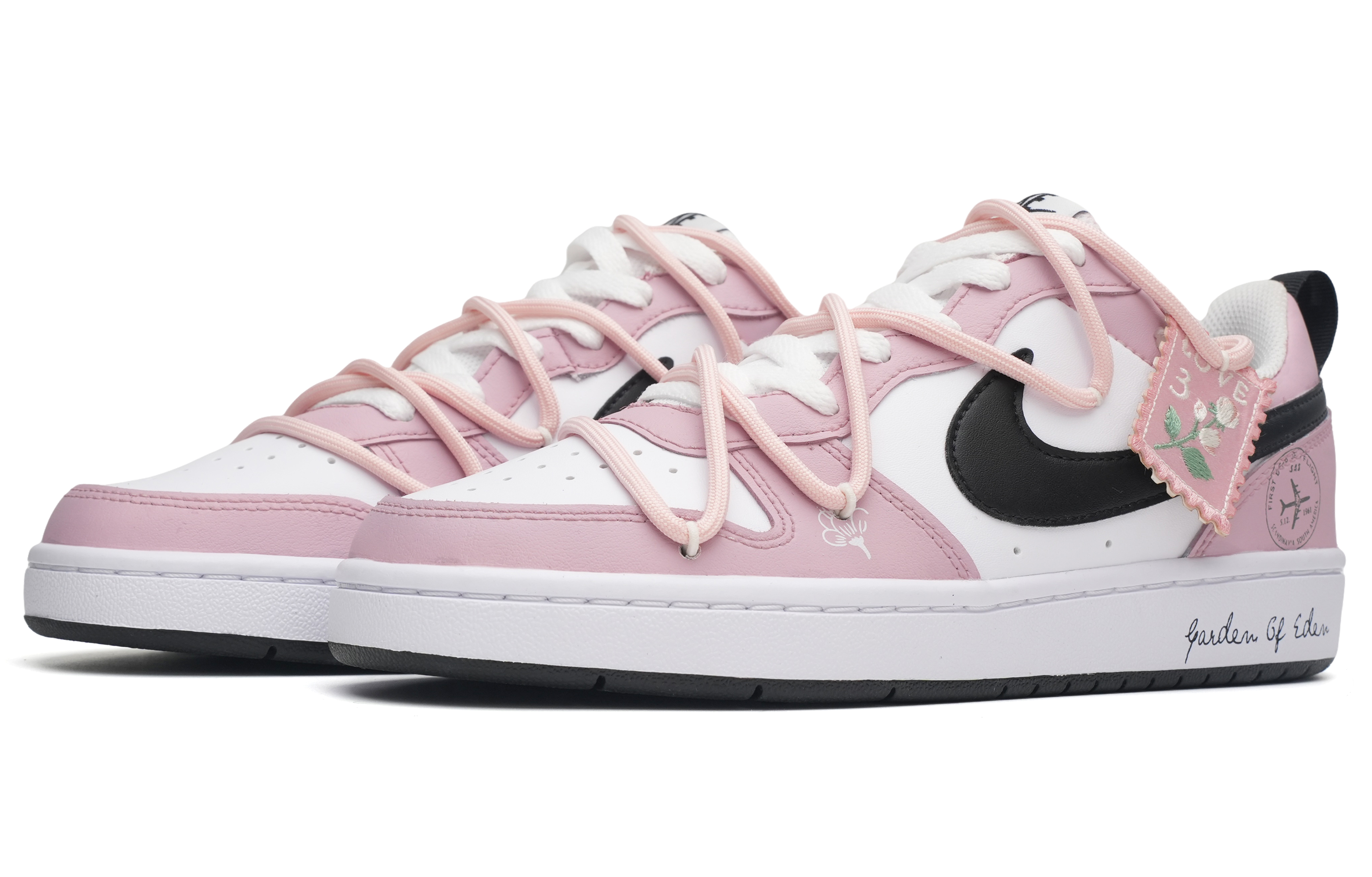 Nike Court Borough Low 2 'Eden Girl Postmark Pink' 圖 3