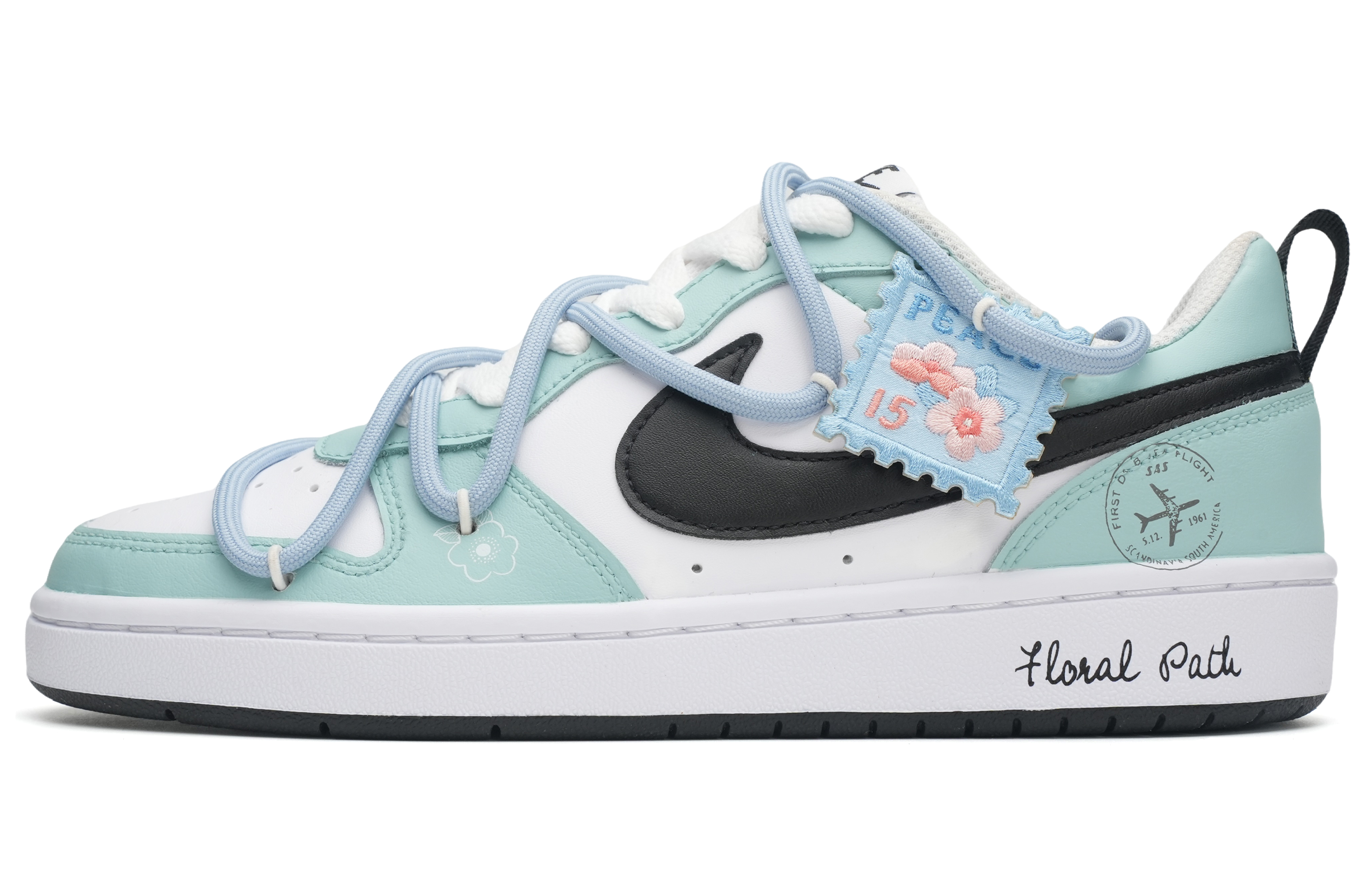 Buy 나이키 코트 버로우 로우 2 '플로럴 패스' BQ5448-104-466308