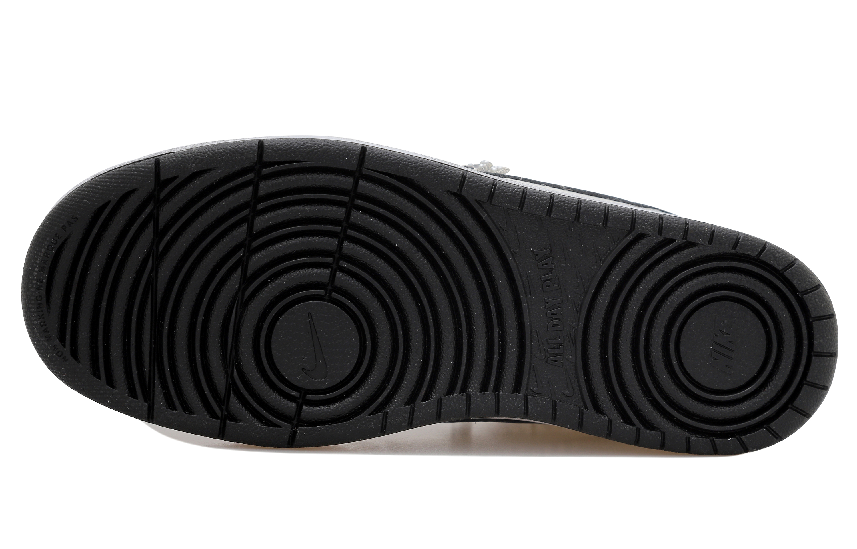 Nike Court Borough Low 2 'Newspaper Patch Pearl Jewel Distressed Grey White' 圖 5