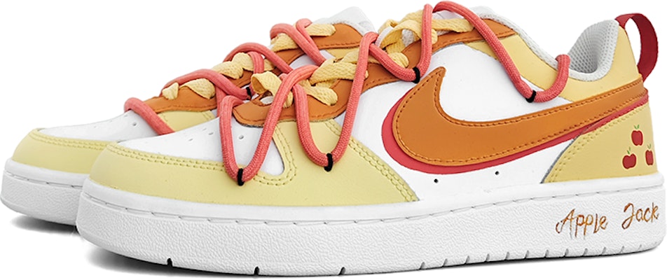 Nike Court Borough Low 2 'Oranye Kuning Putih' BQ5448-100-466825 Lookbook Nike Court Borough Low 2 'Oranye Kuning Putih' BQ5448-100-466825