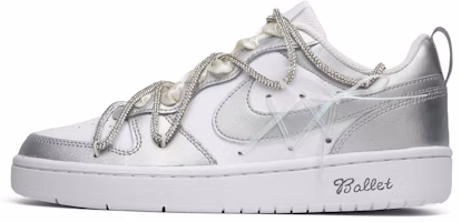 Nike Court Borough Low 2 'Plated Ballet Lace Deconstructed' BQ5448-100-466047 Nike Court Borough Low 2 'Plated Ballet Lace Deconstructed' BQ5448-100-466047