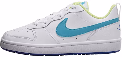 (Youth) Nike Court Borough Low 2 'White Teal Blue' BQ5448-105 (Youth) Nike Court Borough Low 2 'White Teal Blue' BQ5448-105