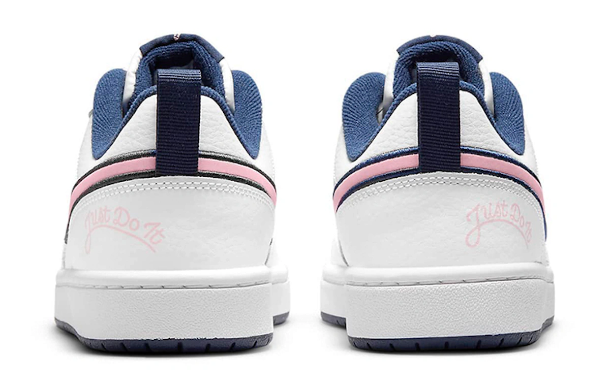 (Youth) Nike Court Borough Low 2 SE1 'White Blue Pink' DB3090-100