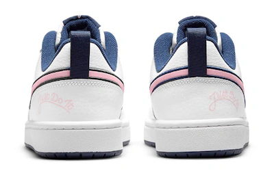 (Youth) Nike Court Borough Low 2 SE1 'White Blue Pink' DB3090-100